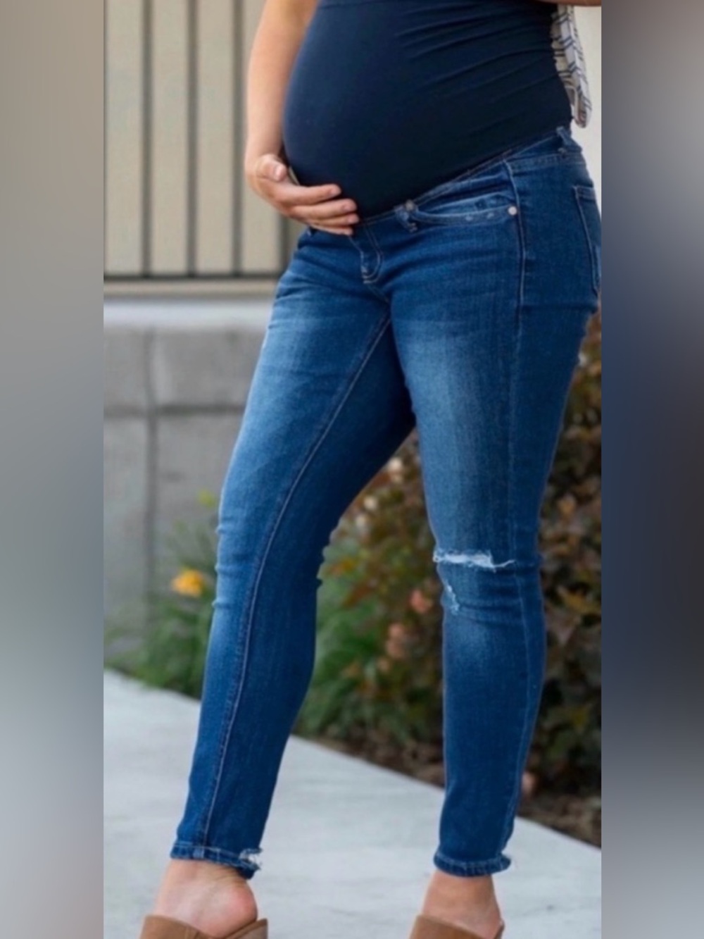 Blue Denim Maternity Jeans